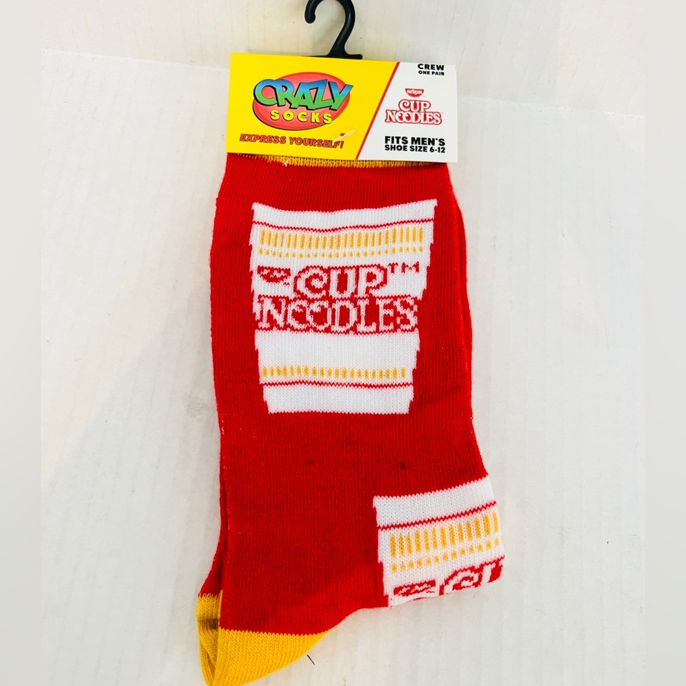 Crazy Socks Cup of Noodles Socks NWT